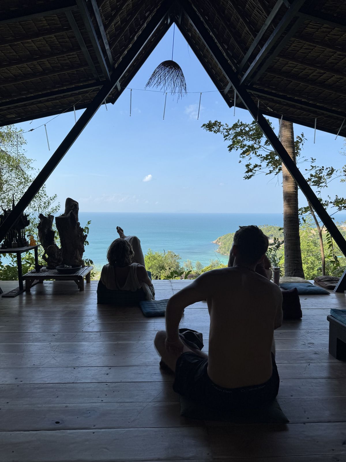 From the road, solo travel moment