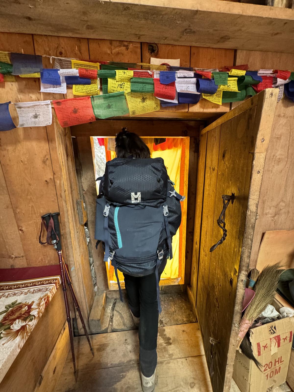 Solo travel moment