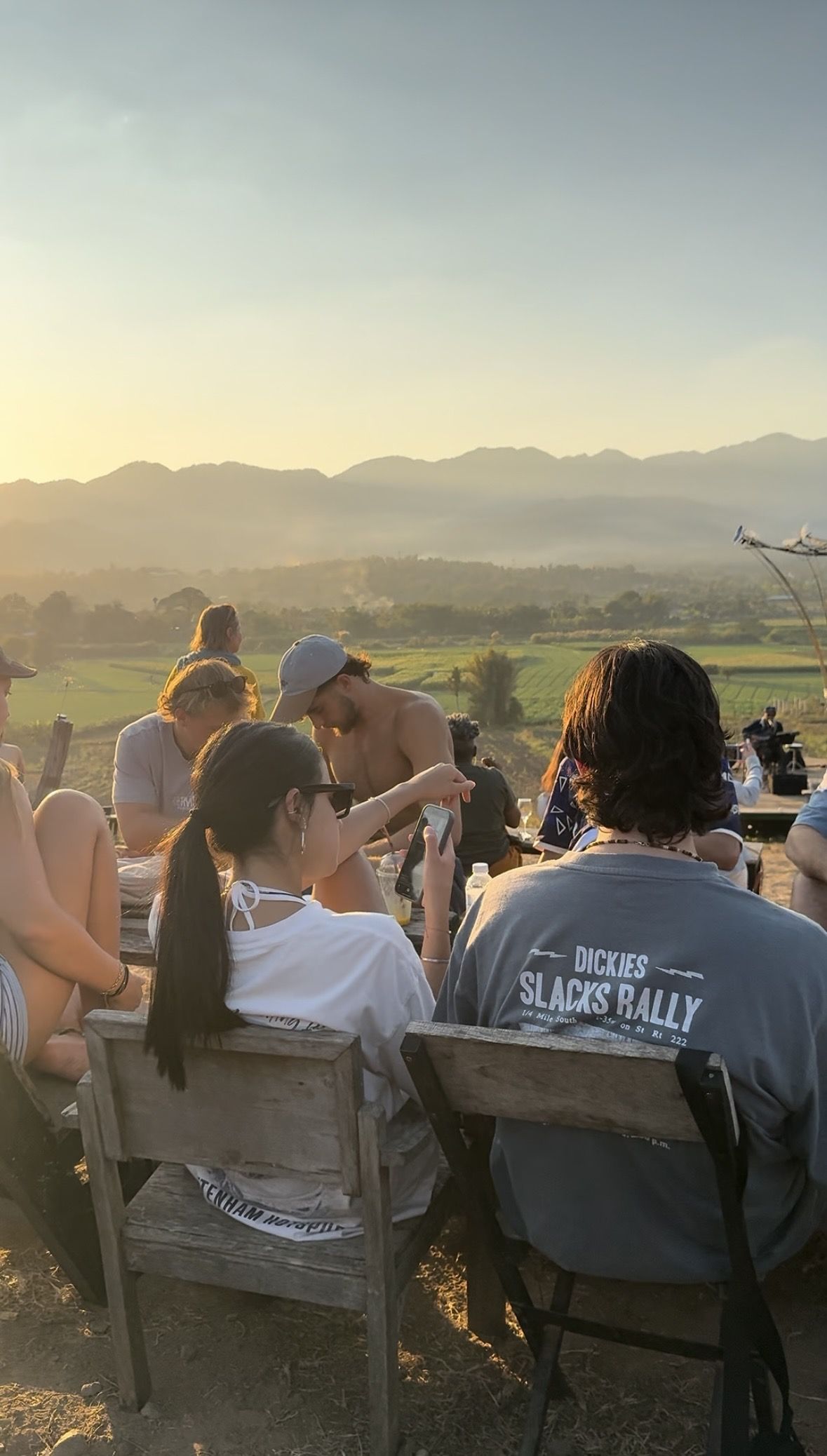 From the road, solo travel moment