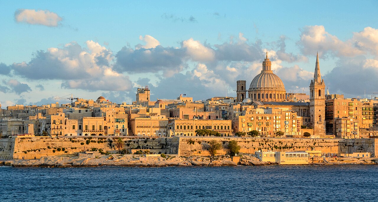 Valletta & Harbour cityscape