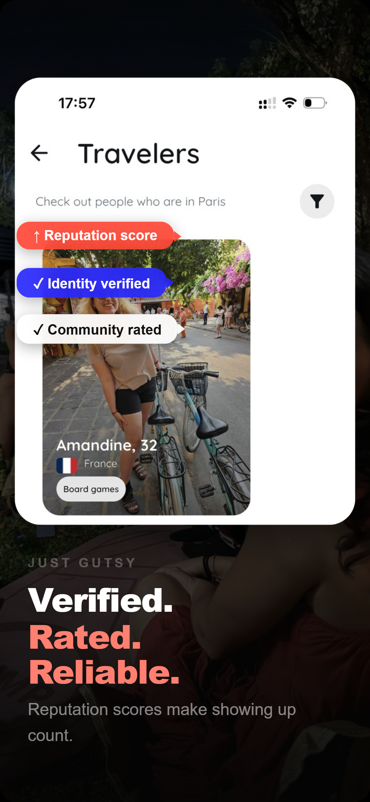 Just Gutsy app screenshot 3